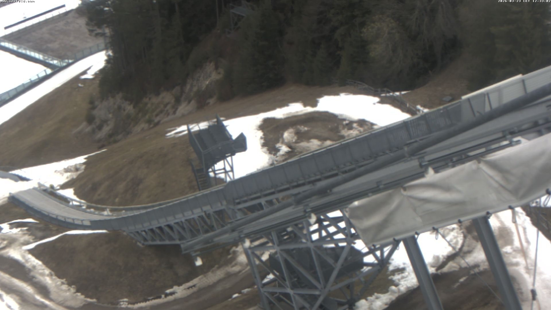 Archiv Foto Webcam Sprungschanze, Seefeld in Tirol