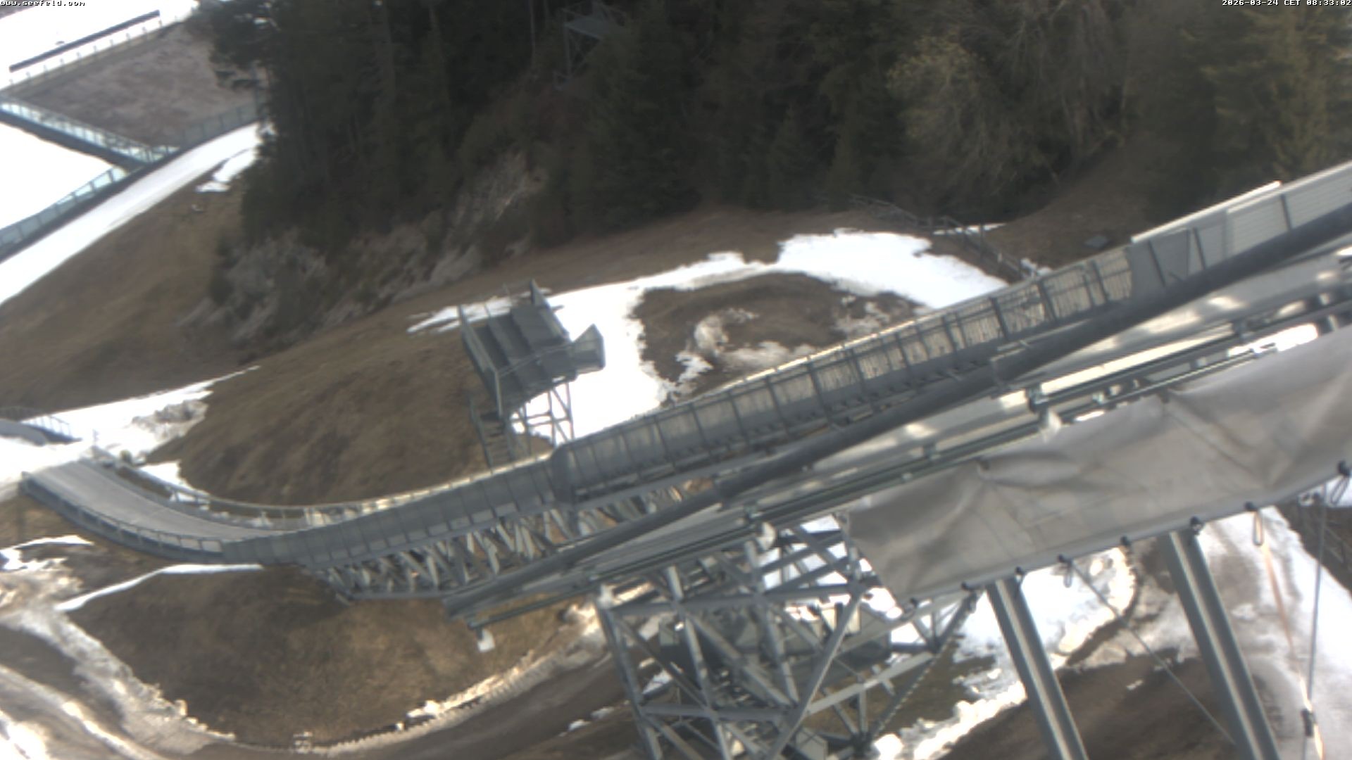Archiv Foto Webcam Sprungschanze, Seefeld in Tirol