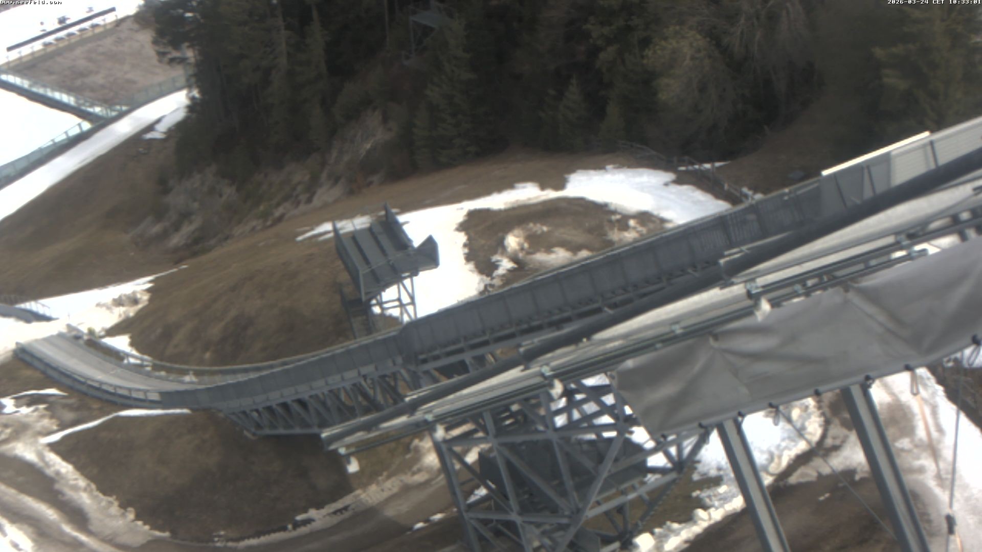 Archiv Foto Webcam Sprungschanze, Seefeld in Tirol