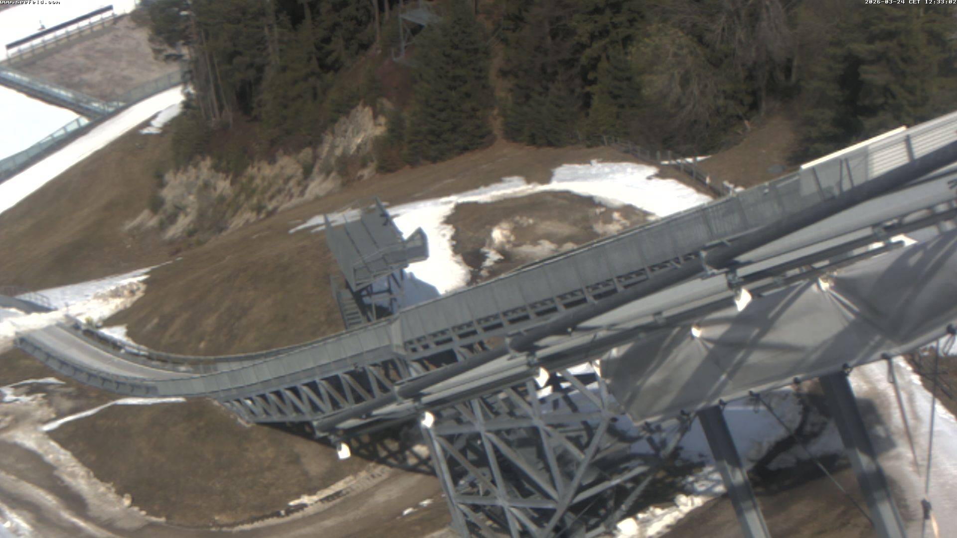 Archiv Foto Webcam Sprungschanze, Seefeld in Tirol