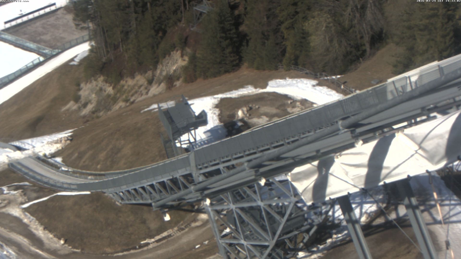 Archiv Foto Webcam Sprungschanze, Seefeld in Tirol