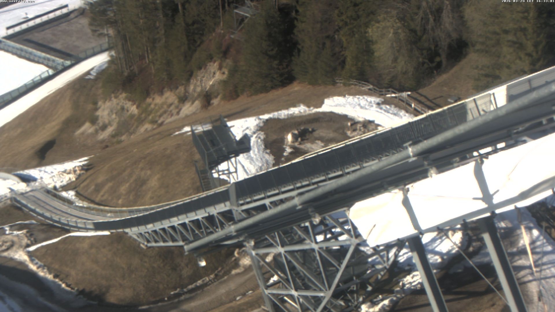 Archiv Foto Webcam Sprungschanze, Seefeld in Tirol