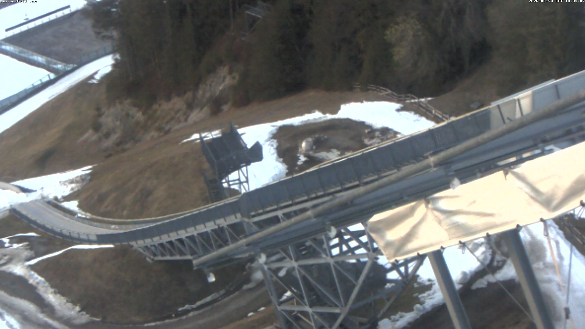 Archiv Foto Webcam Sprungschanze, Seefeld in Tirol