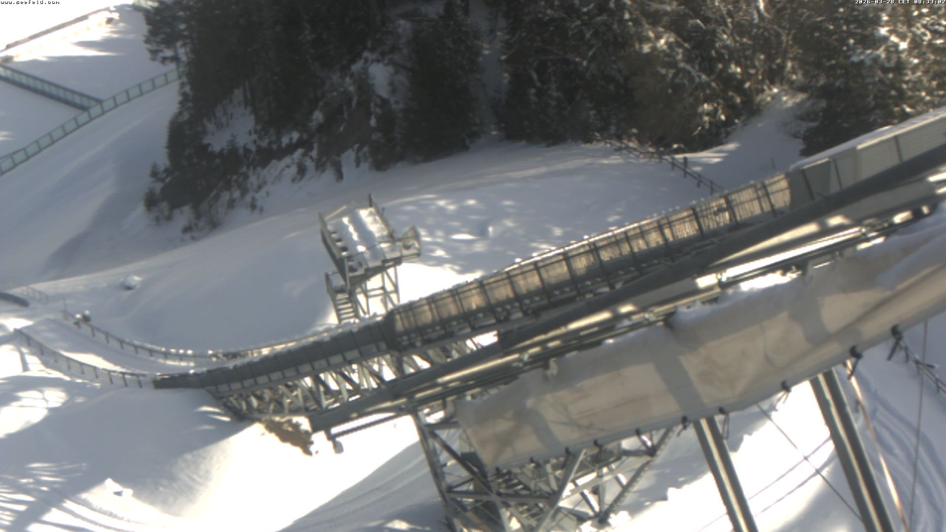 Archived image Webcam ski jump, Seefeld in Tyrol