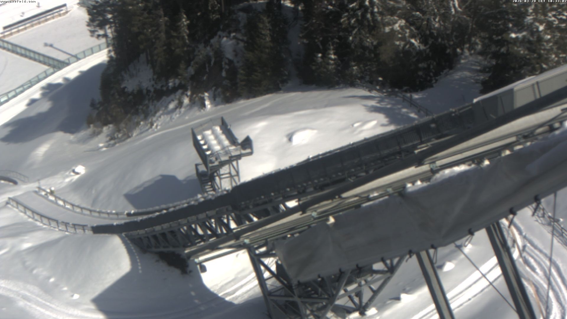 Archived image Webcam ski jump, Seefeld in Tyrol