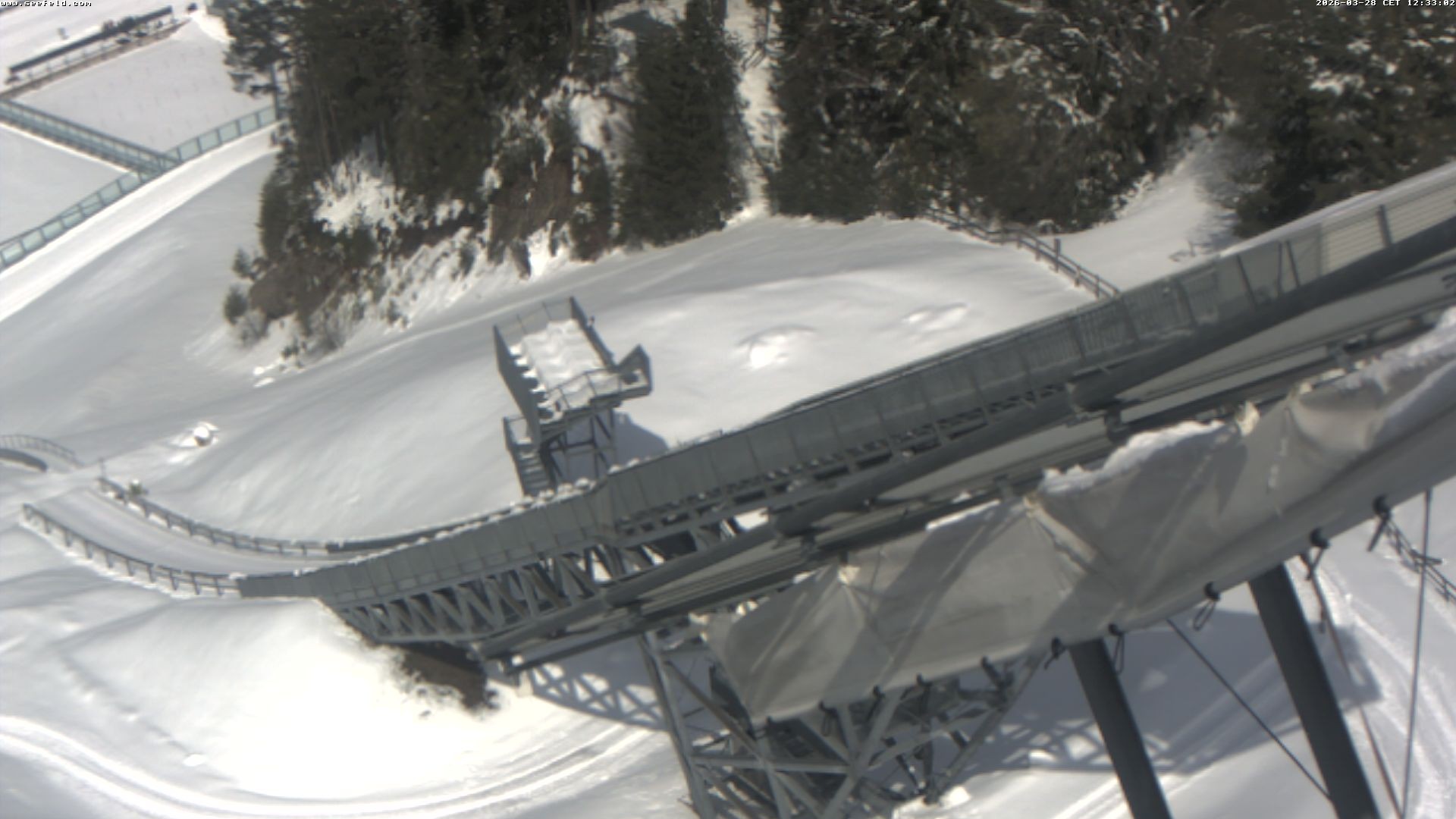 Archived image Webcam ski jump, Seefeld in Tyrol