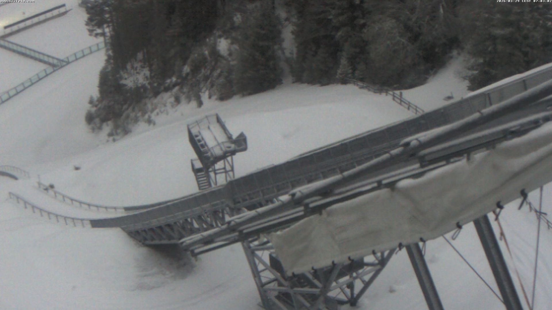Archiv Foto Webcam Sprungschanze, Seefeld in Tirol