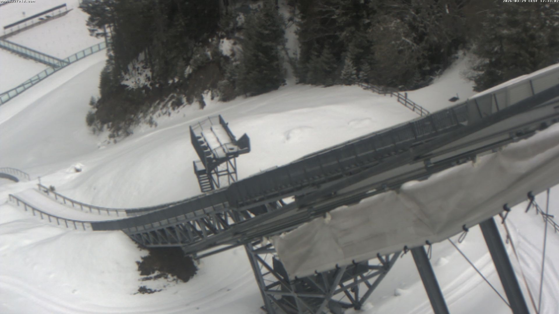 Archiv Foto Webcam Sprungschanze, Seefeld in Tirol