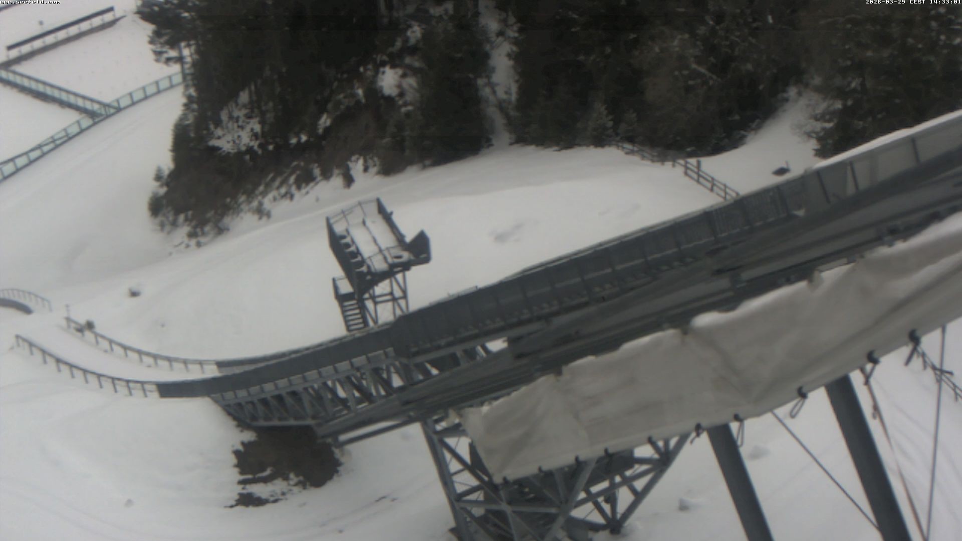 Archiv Foto Webcam Sprungschanze, Seefeld in Tirol