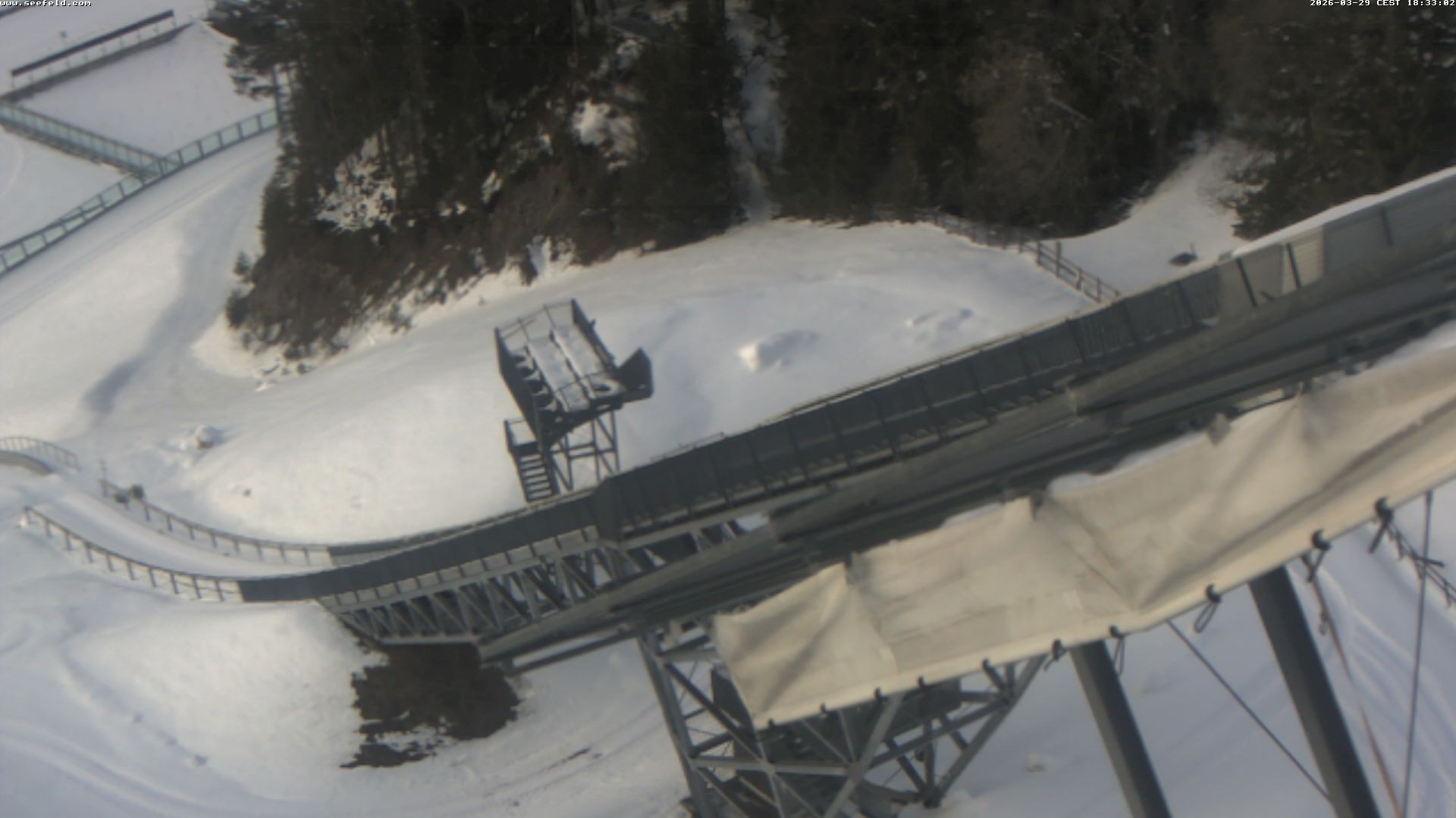 Archiv Foto Webcam Sprungschanze, Seefeld in Tirol