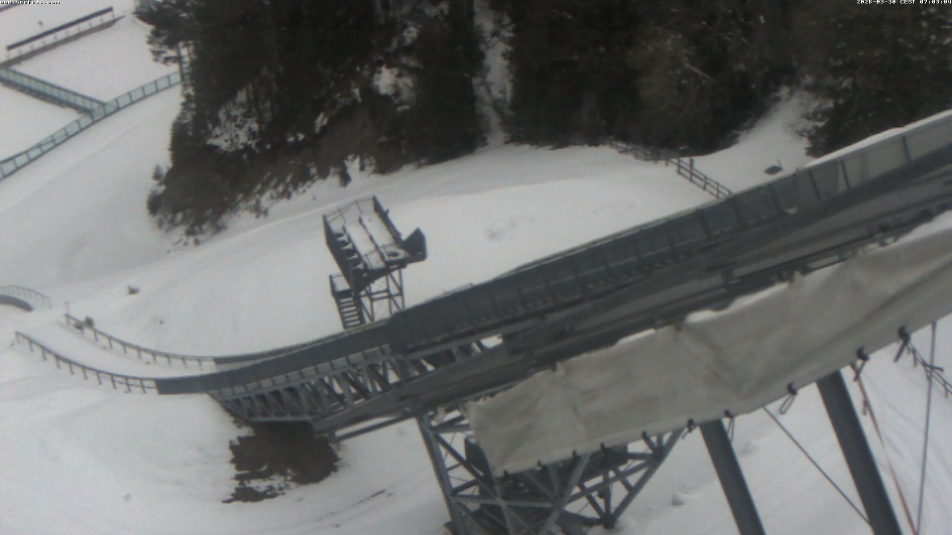 Archiv Foto Webcam Sprungschanze, Seefeld in Tirol