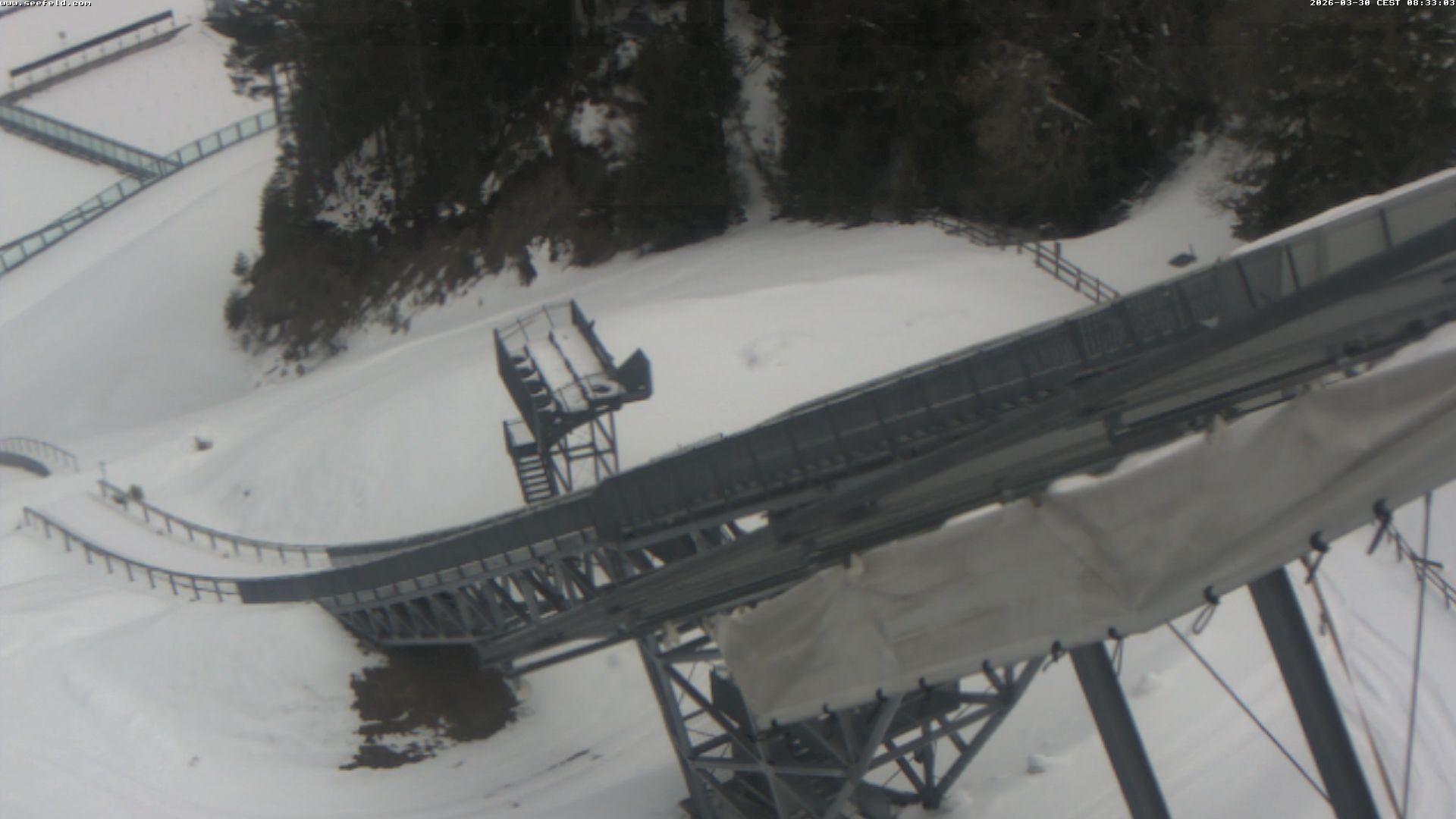 Archiv Foto Webcam Sprungschanze, Seefeld in Tirol