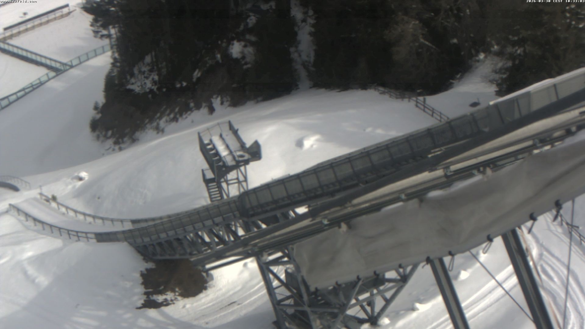Archiv Foto Webcam Sprungschanze, Seefeld in Tirol