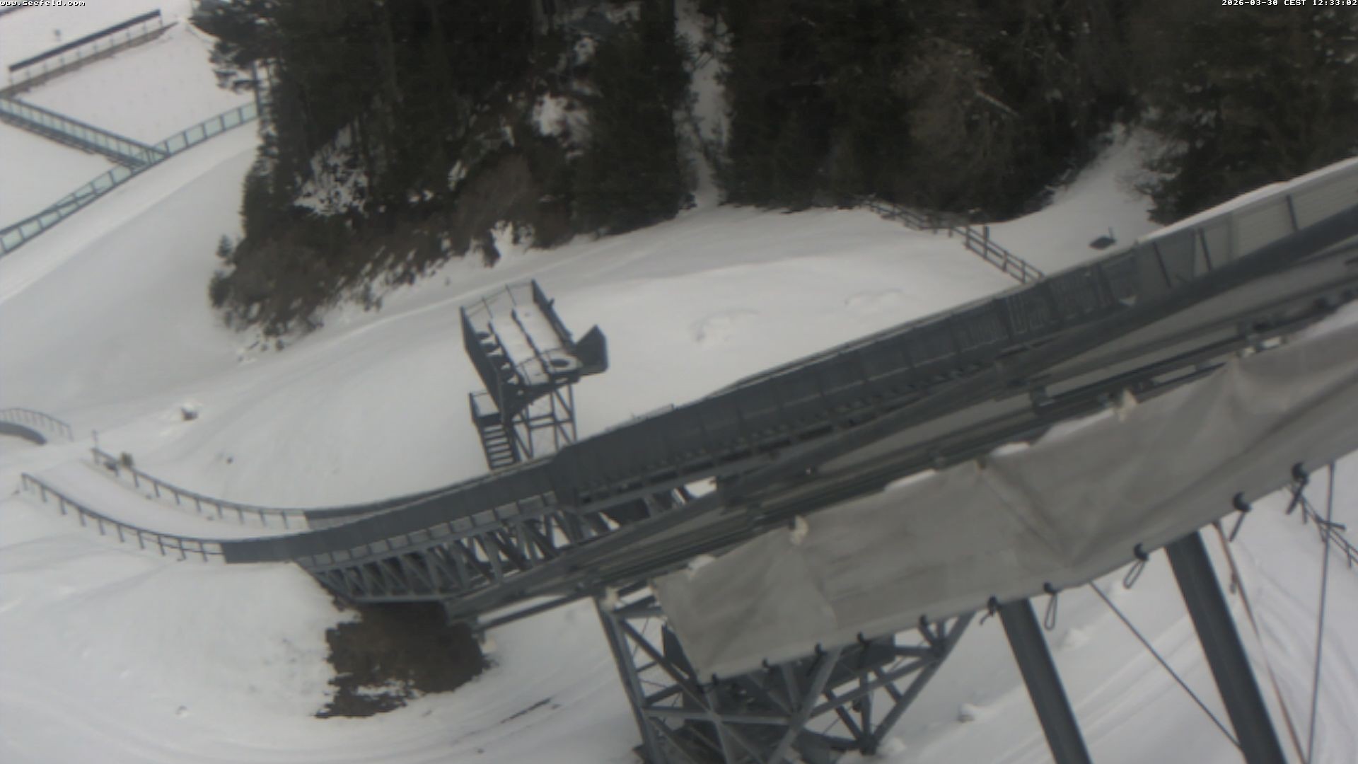 Archiv Foto Webcam Sprungschanze, Seefeld in Tirol