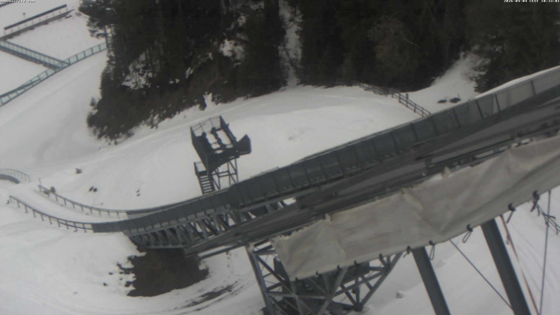 Archiv Foto Webcam Sprungschanze, Seefeld in Tirol