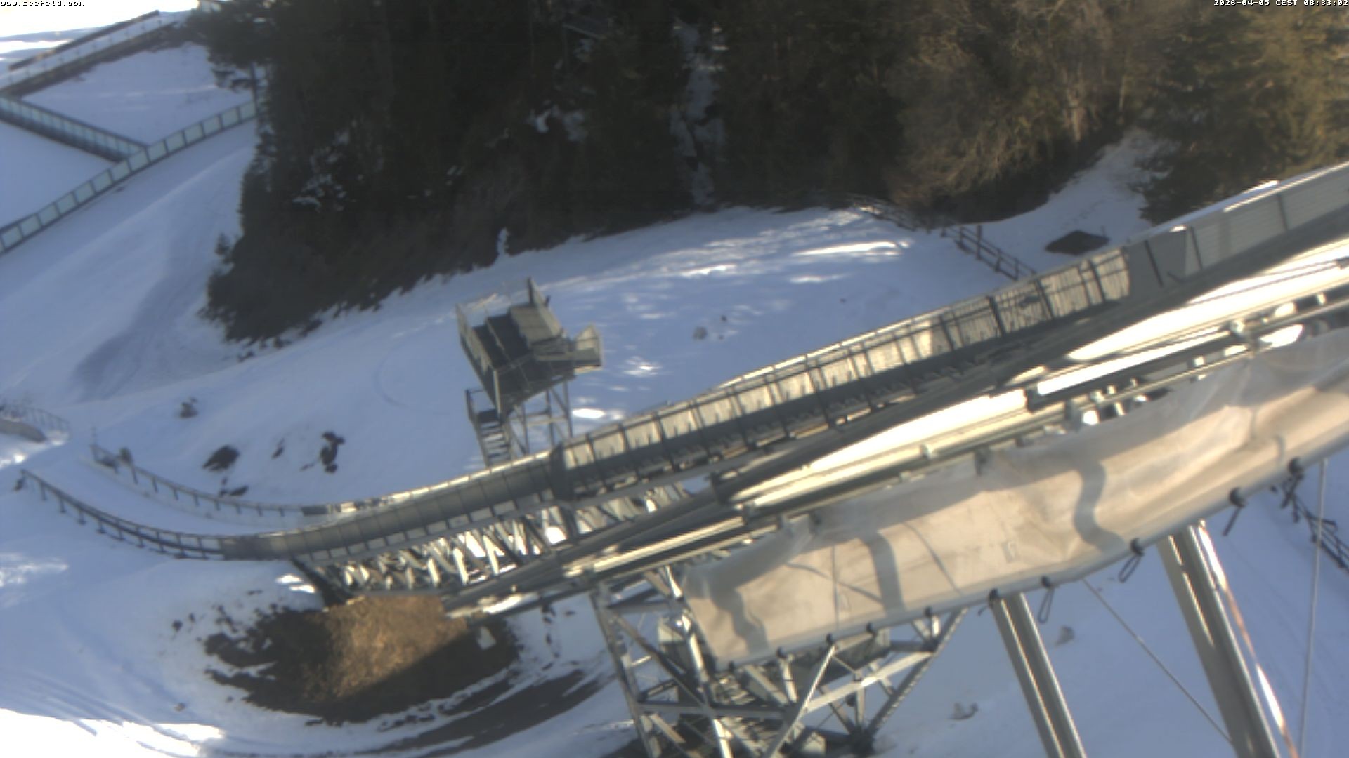 Archiv Foto Webcam Sprungschanze, Seefeld in Tirol