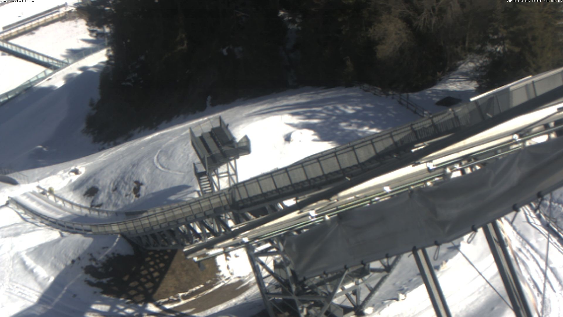 Archiv Foto Webcam Sprungschanze, Seefeld in Tirol