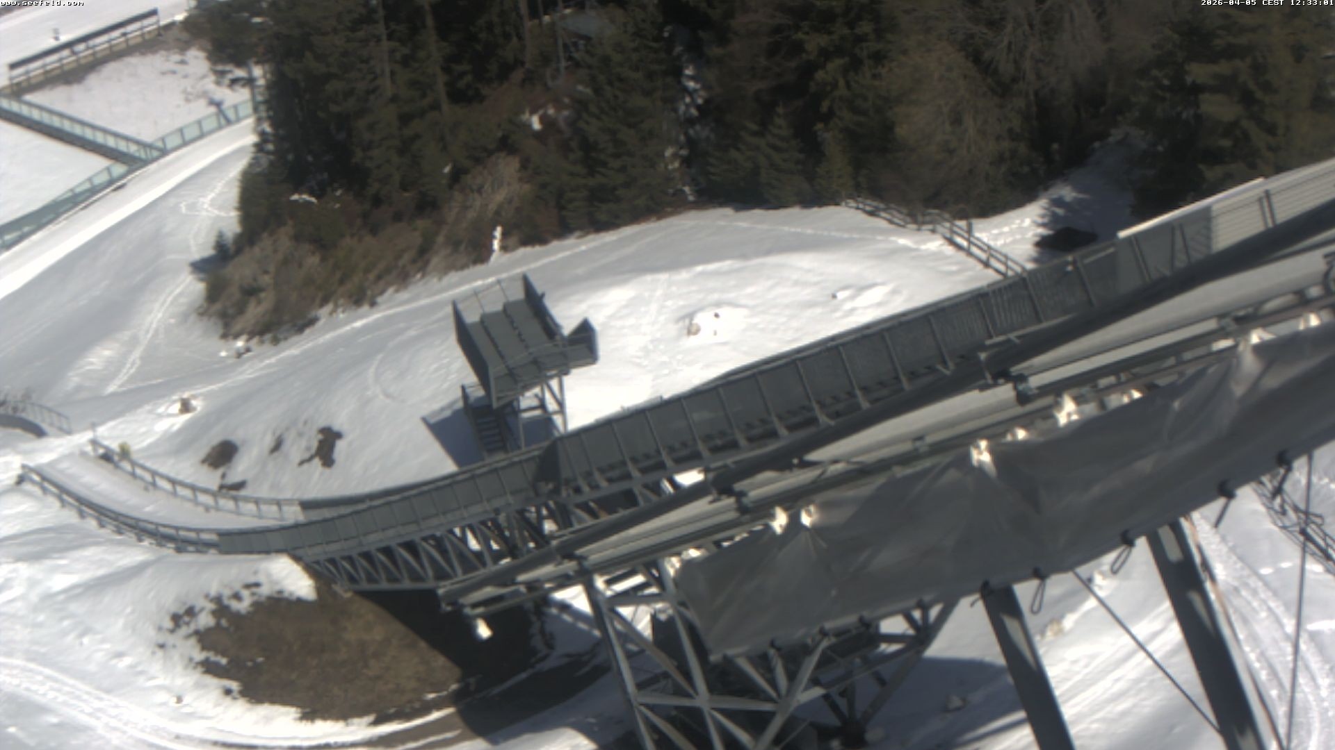 Archiv Foto Webcam Sprungschanze, Seefeld in Tirol