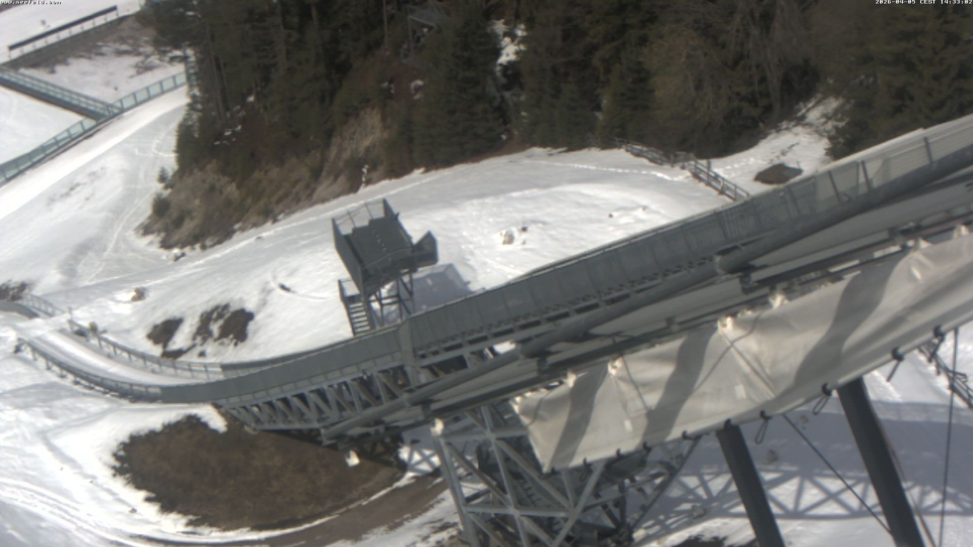 Archiv Foto Webcam Sprungschanze, Seefeld in Tirol