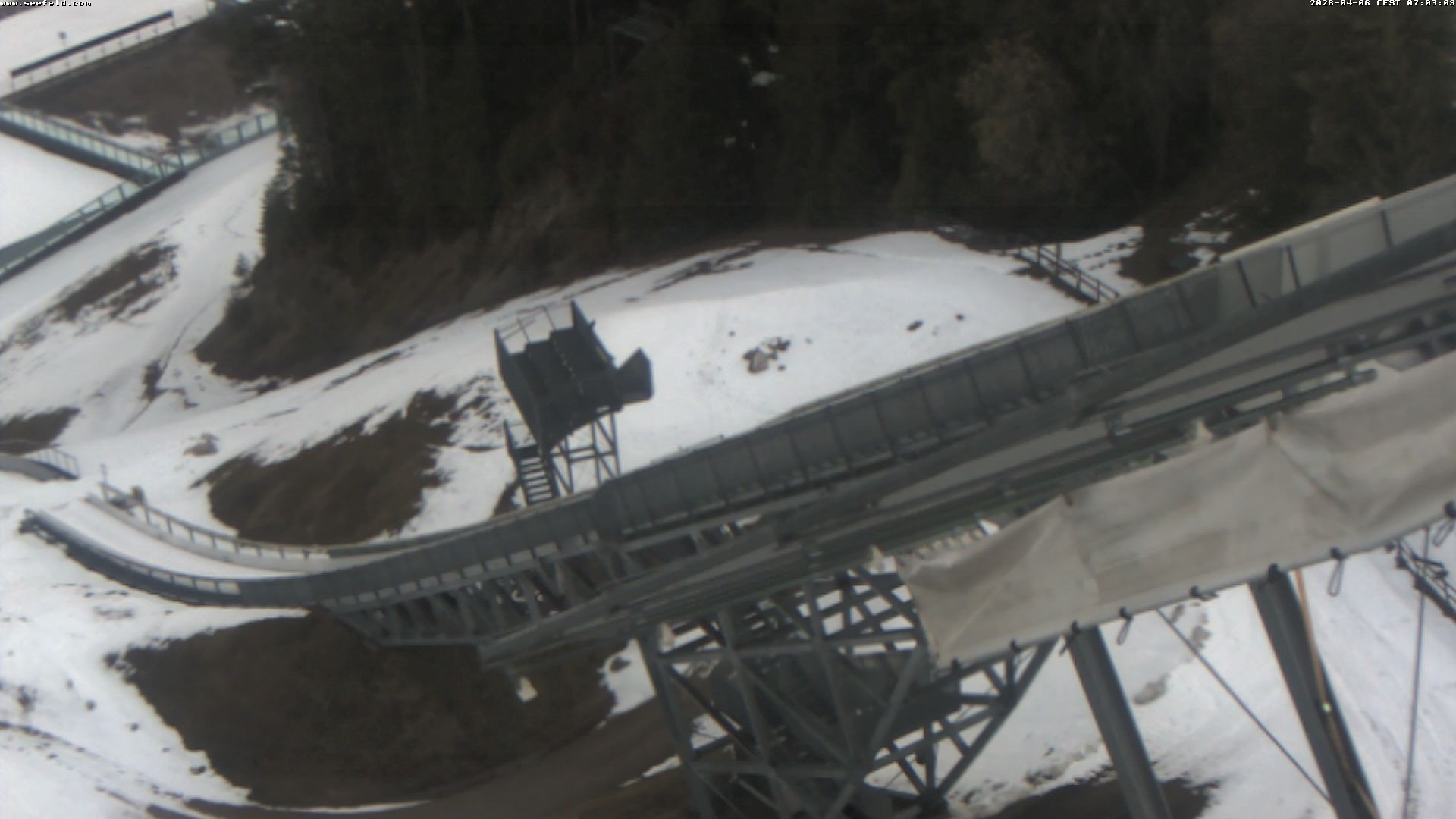 Archiv Foto Webcam Sprungschanze, Seefeld in Tirol