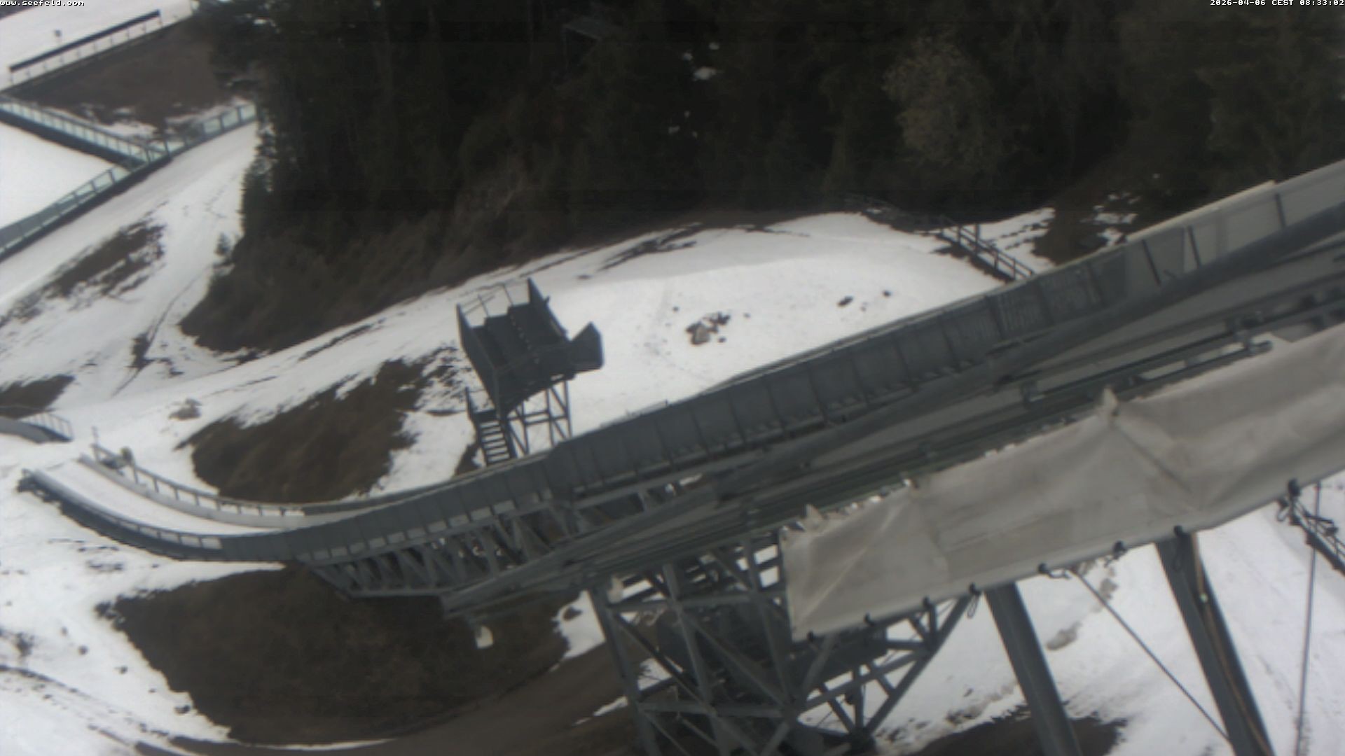 Archiv Foto Webcam Sprungschanze, Seefeld in Tirol