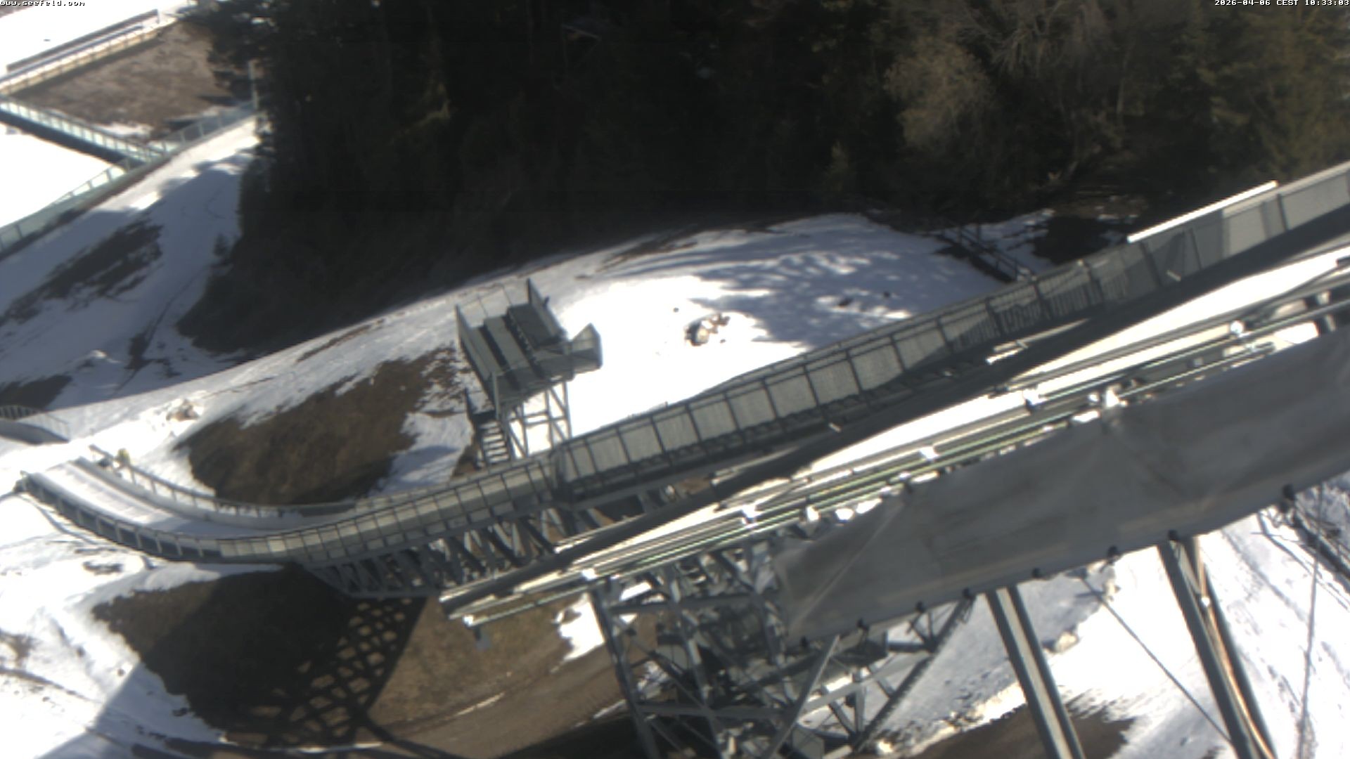 Archiv Foto Webcam Sprungschanze, Seefeld in Tirol