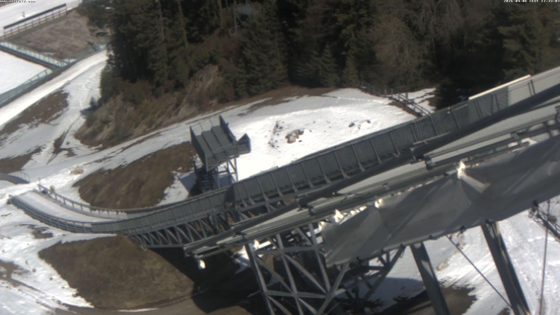 Archiv Foto Webcam Sprungschanze, Seefeld in Tirol