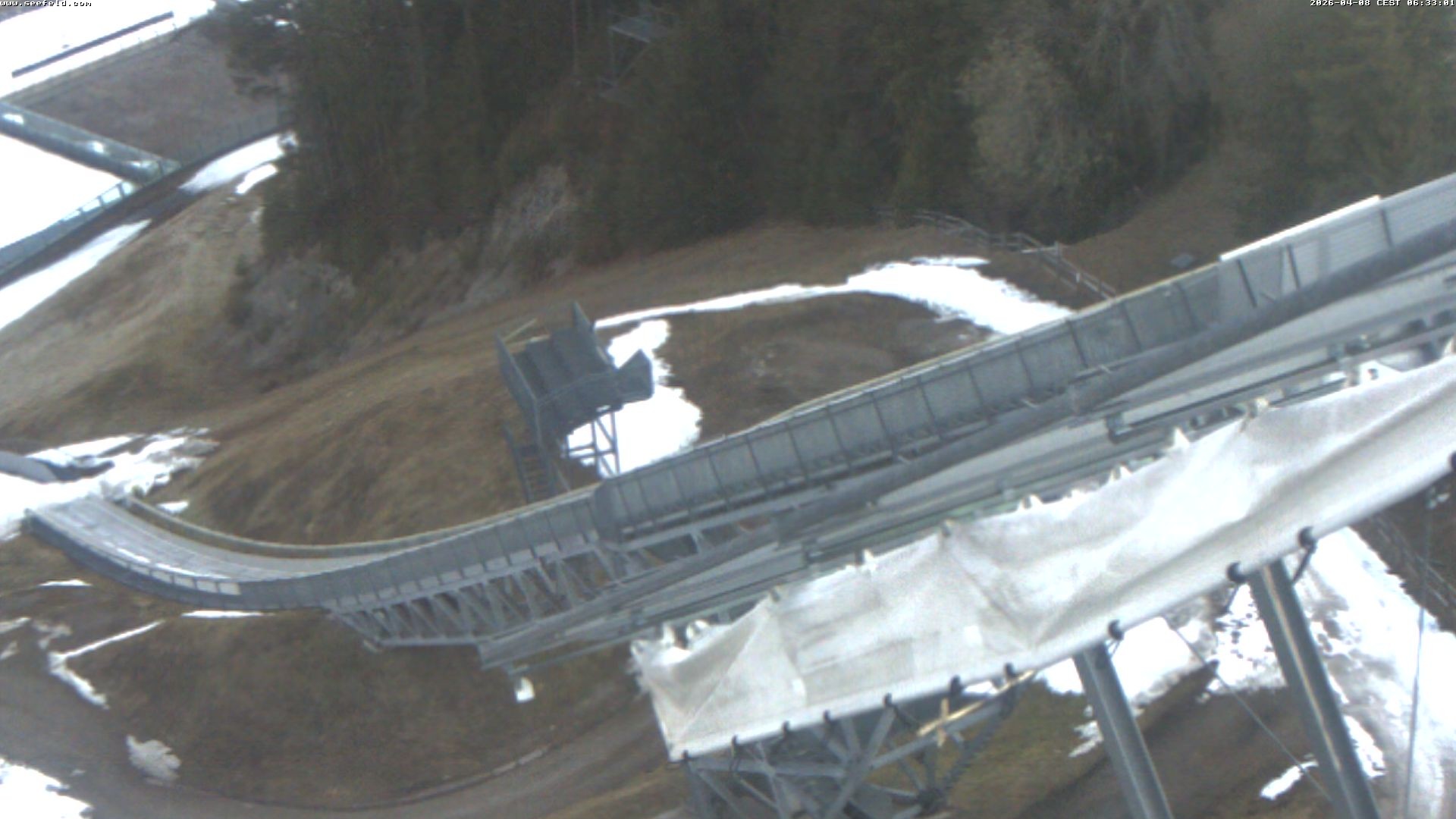 Archiv Foto Webcam Sprungschanze, Seefeld in Tirol