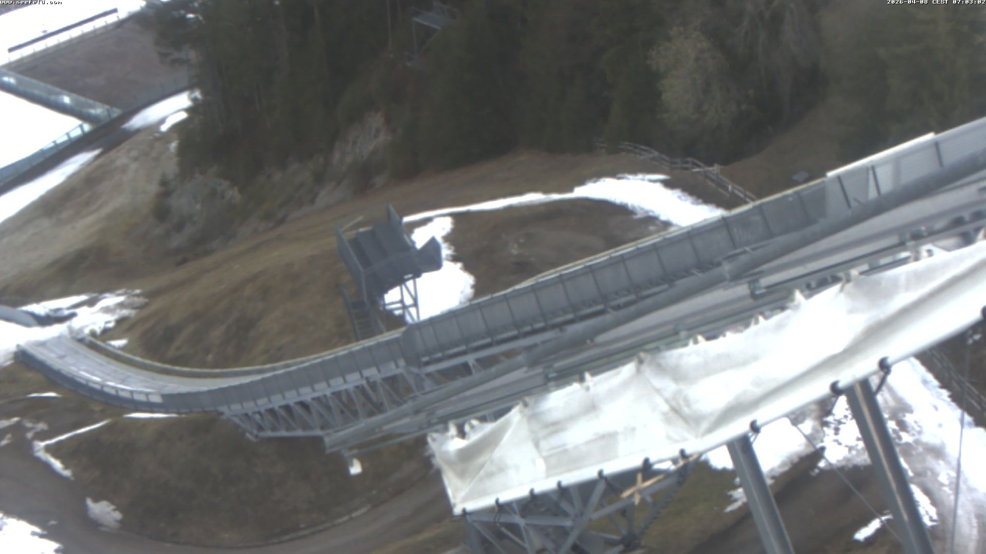 Archiv Foto Webcam Sprungschanze, Seefeld in Tirol