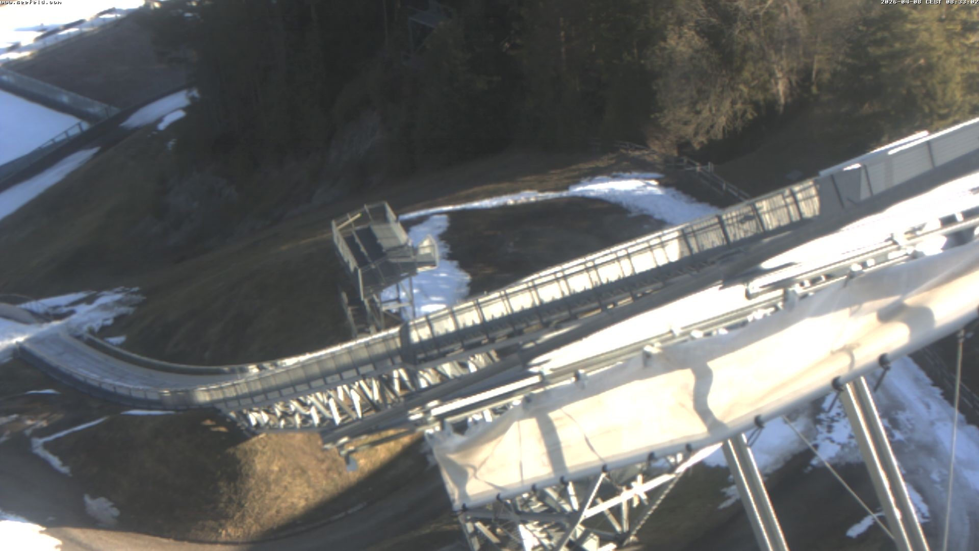 Archiv Foto Webcam Sprungschanze, Seefeld in Tirol