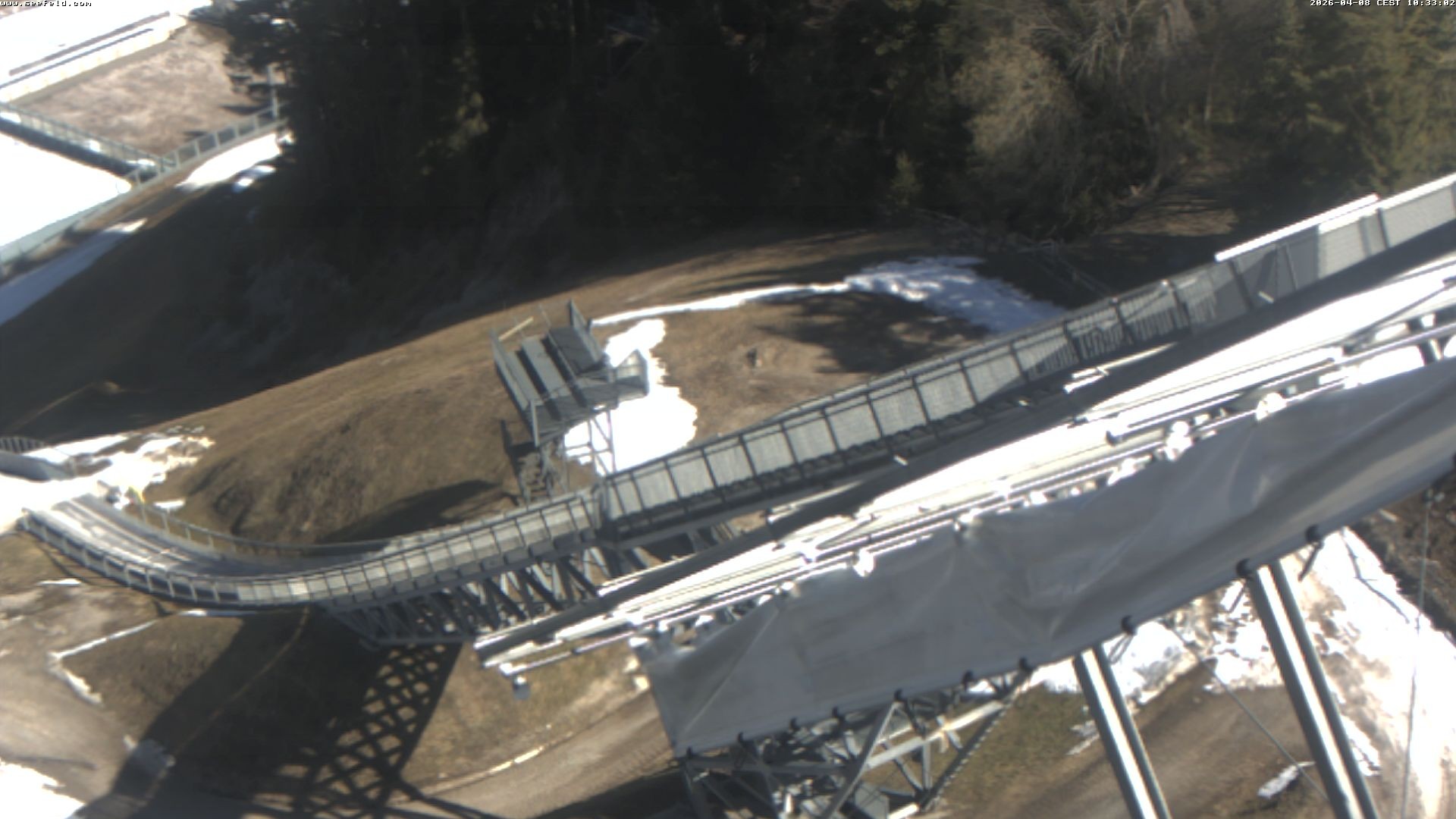 Archiv Foto Webcam Sprungschanze, Seefeld in Tirol