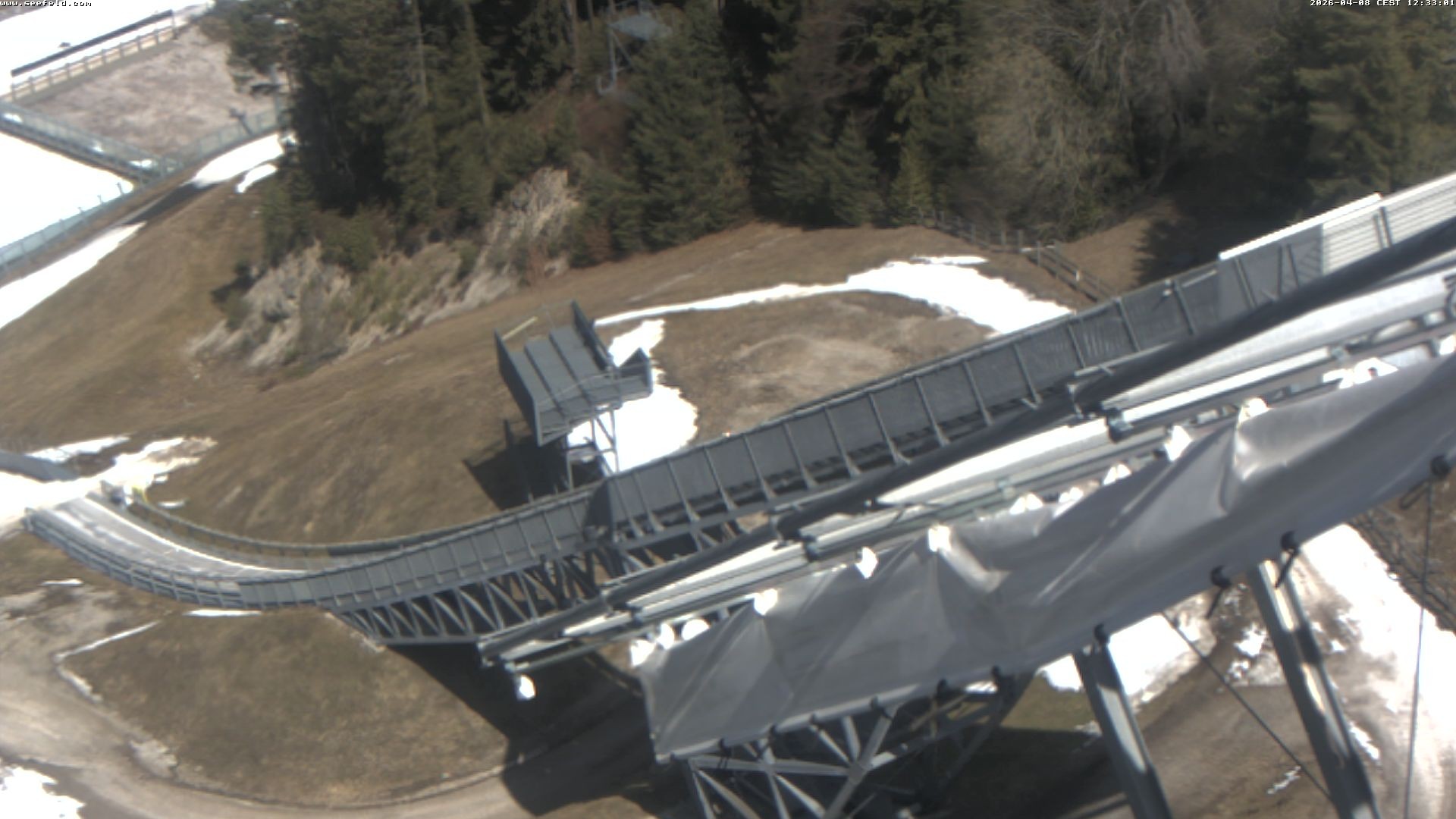 Archiv Foto Webcam Sprungschanze, Seefeld in Tirol
