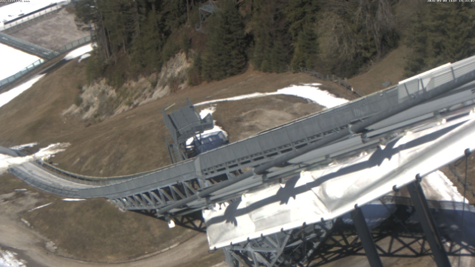 Archiv Foto Webcam Sprungschanze, Seefeld in Tirol