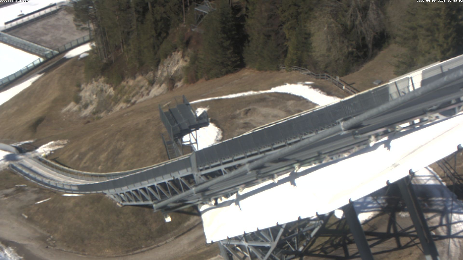 Archiv Foto Webcam Sprungschanze, Seefeld in Tirol