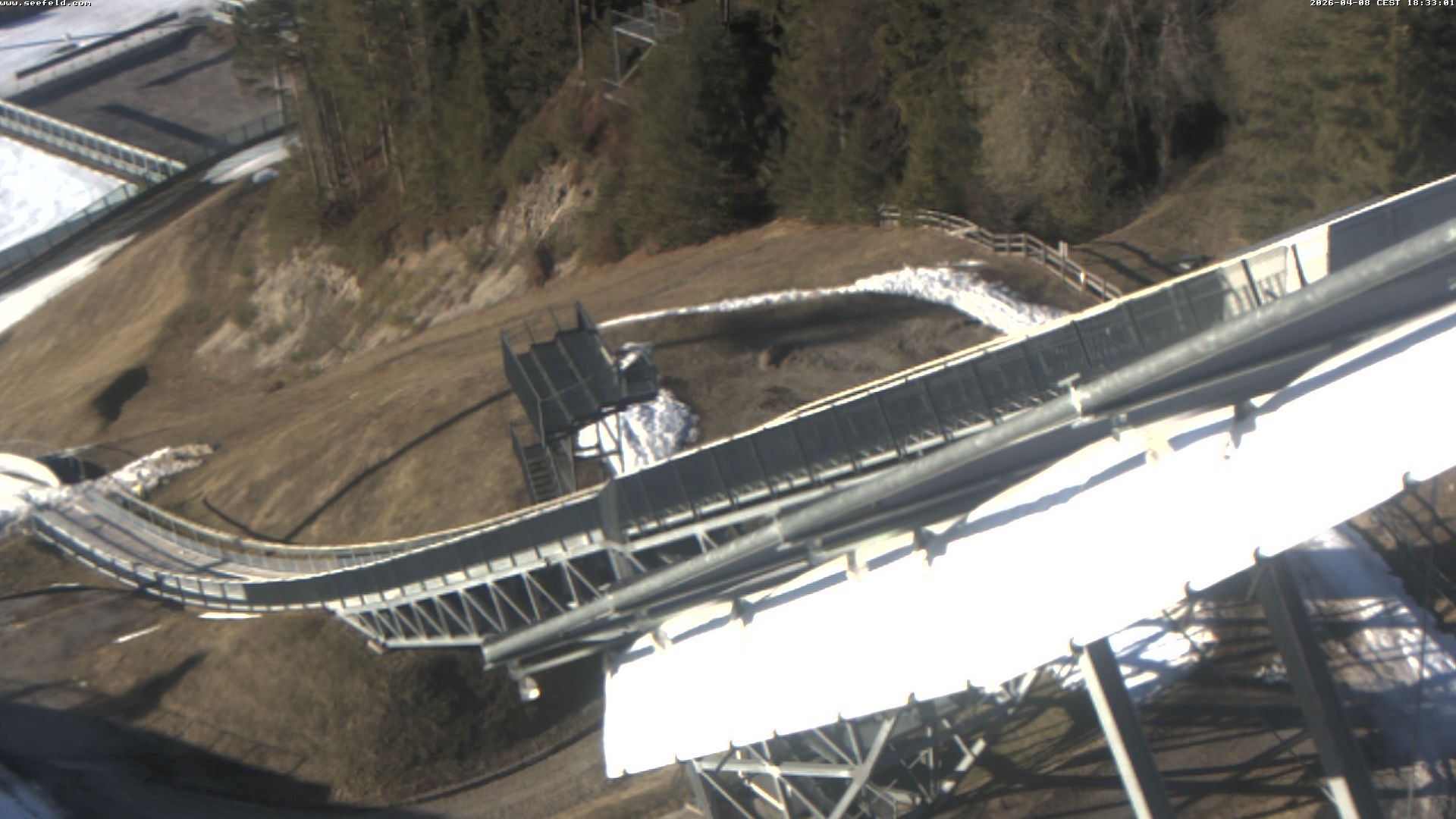 Archiv Foto Webcam Sprungschanze, Seefeld in Tirol