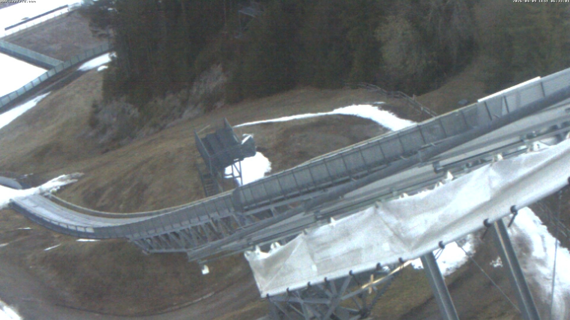 Archiv Foto Webcam Sprungschanze, Seefeld in Tirol