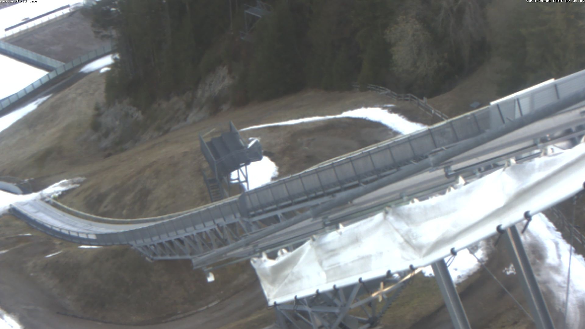 Archiv Foto Webcam Sprungschanze, Seefeld in Tirol