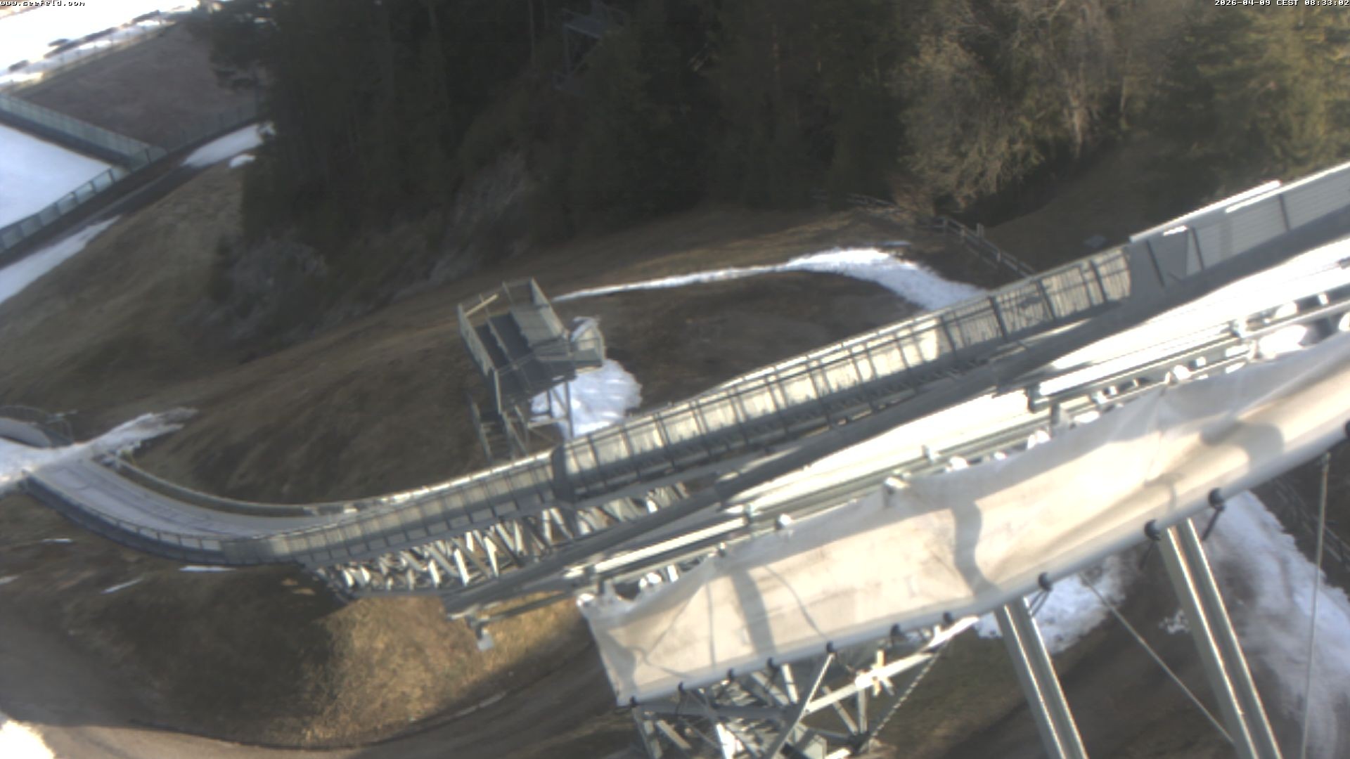 Archiv Foto Webcam Sprungschanze, Seefeld in Tirol