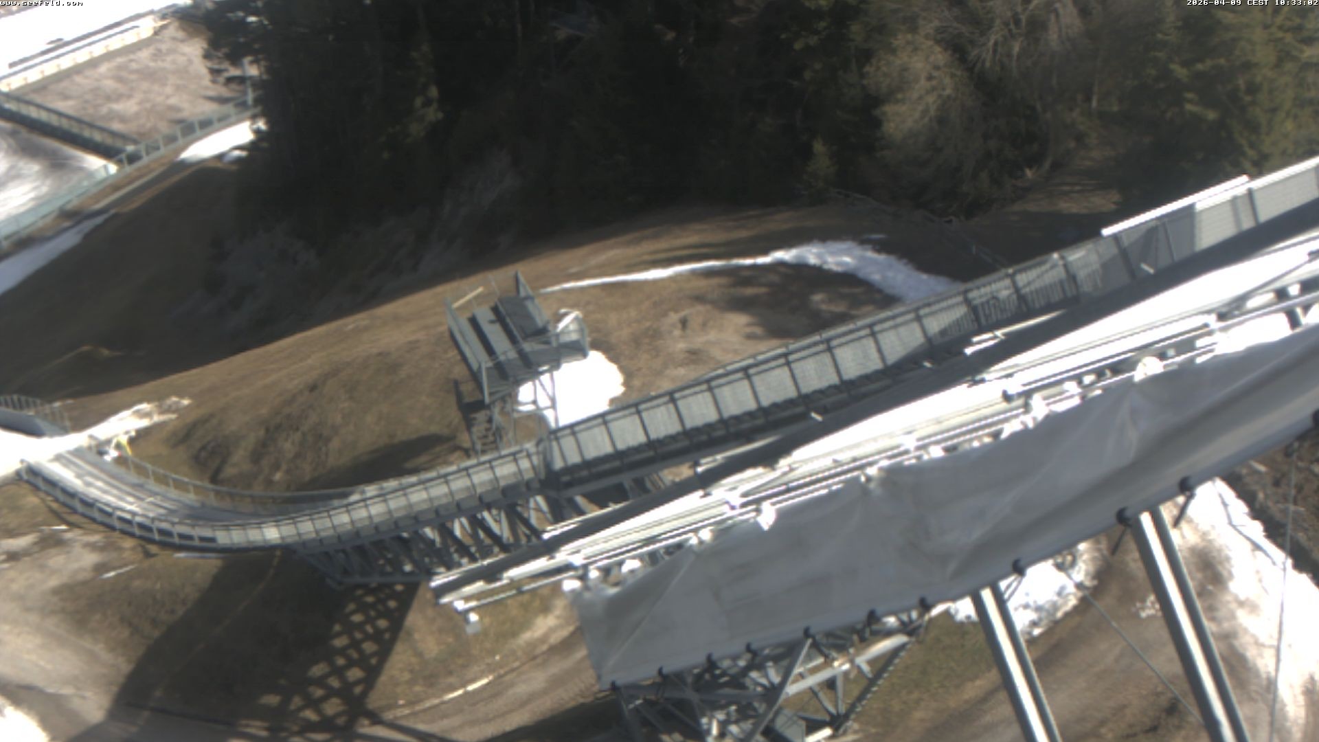 Archiv Foto Webcam Sprungschanze, Seefeld in Tirol