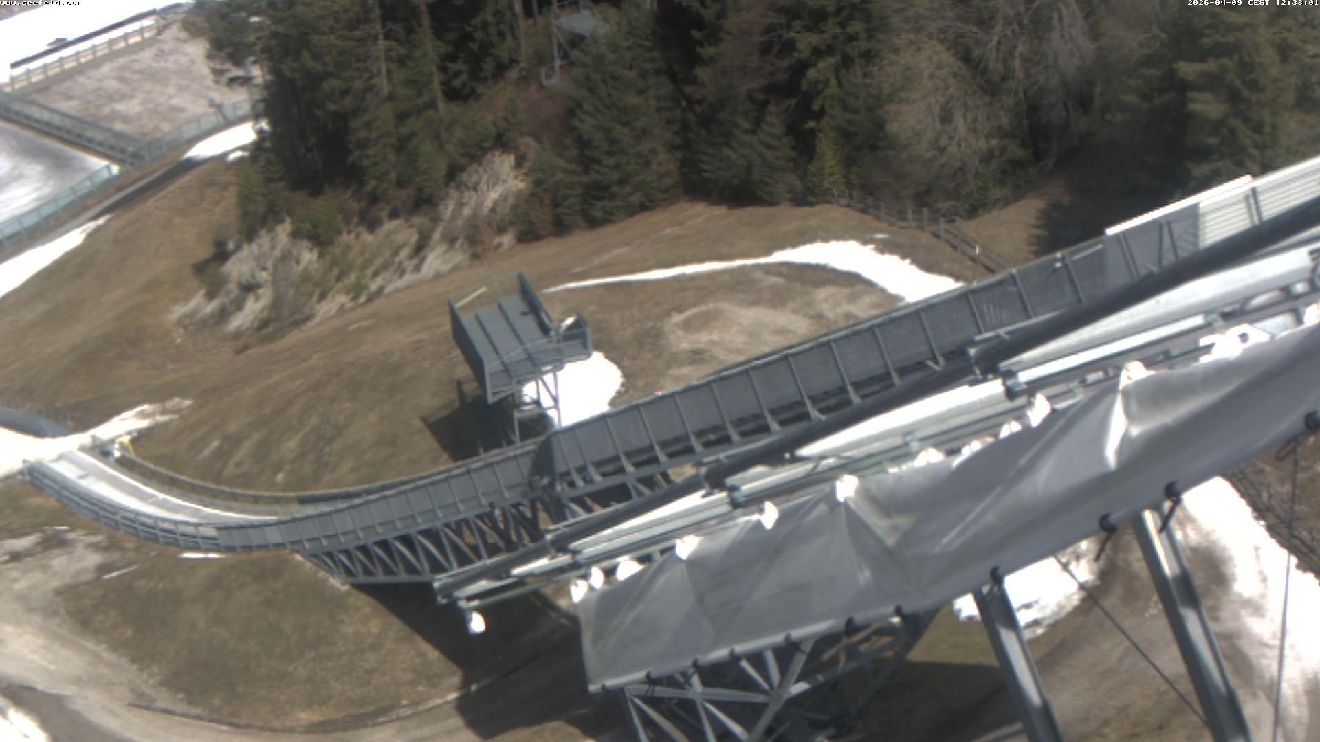 Archiv Foto Webcam Sprungschanze, Seefeld in Tirol