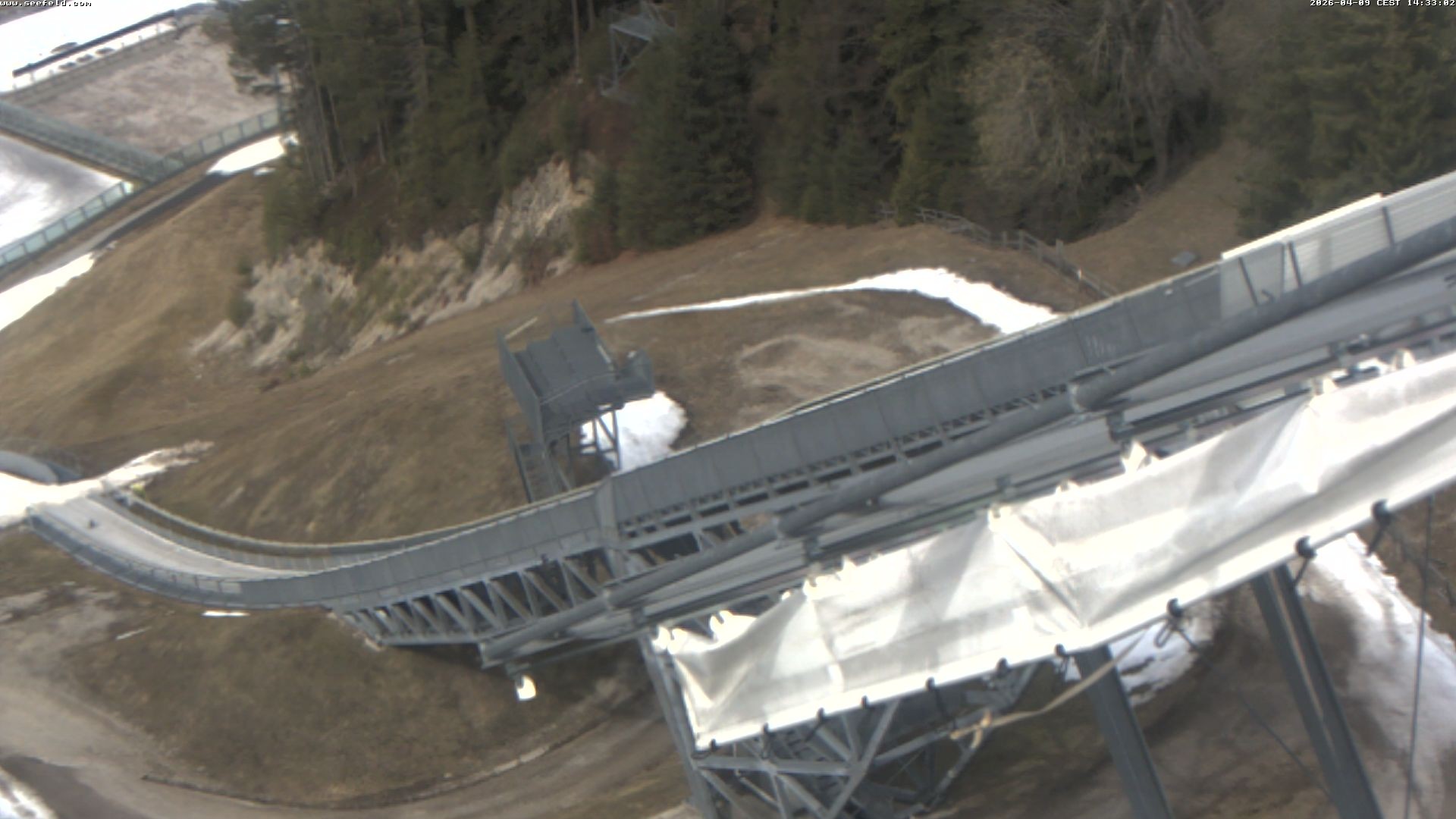 Archiv Foto Webcam Sprungschanze, Seefeld in Tirol