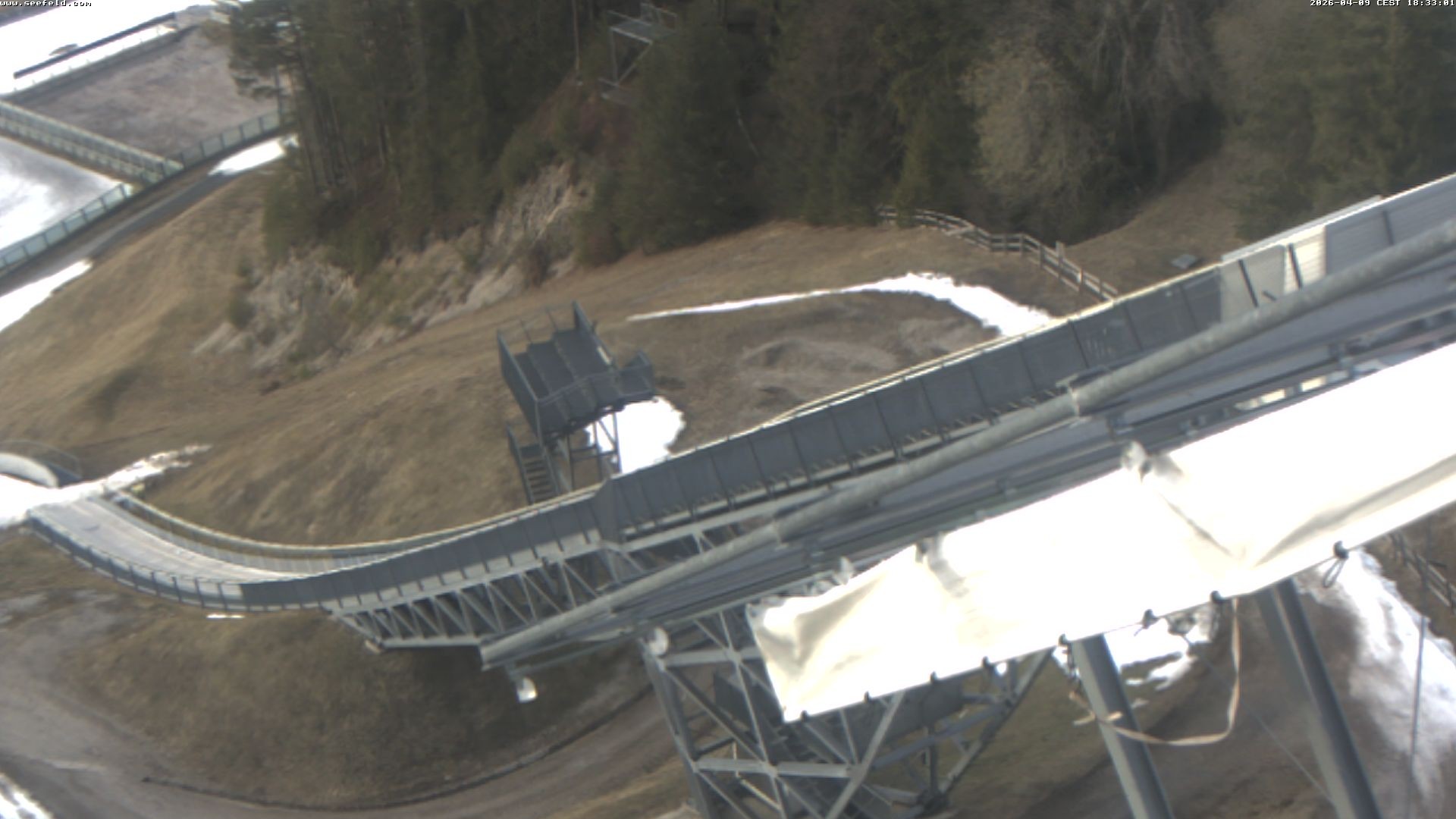 Archiv Foto Webcam Sprungschanze, Seefeld in Tirol