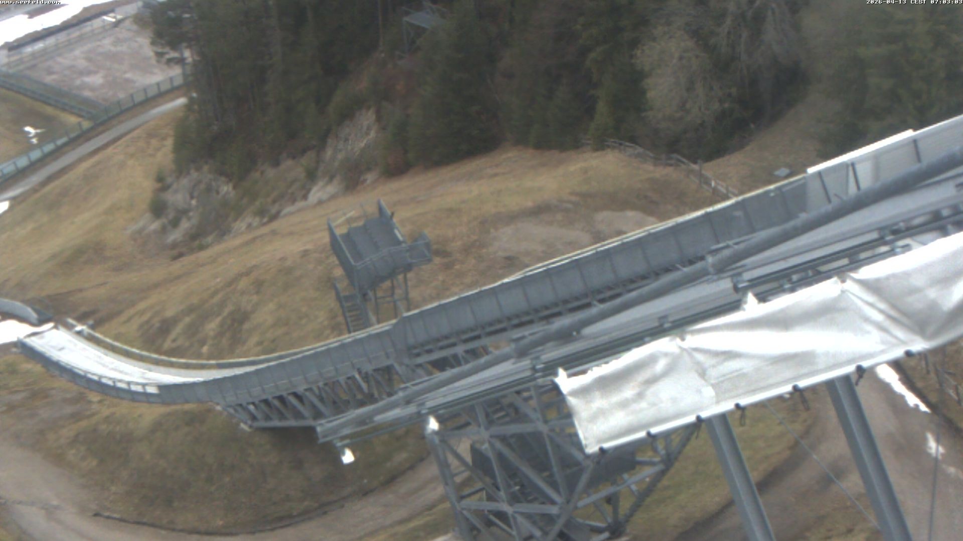 Archiv Foto Webcam Sprungschanze, Seefeld in Tirol