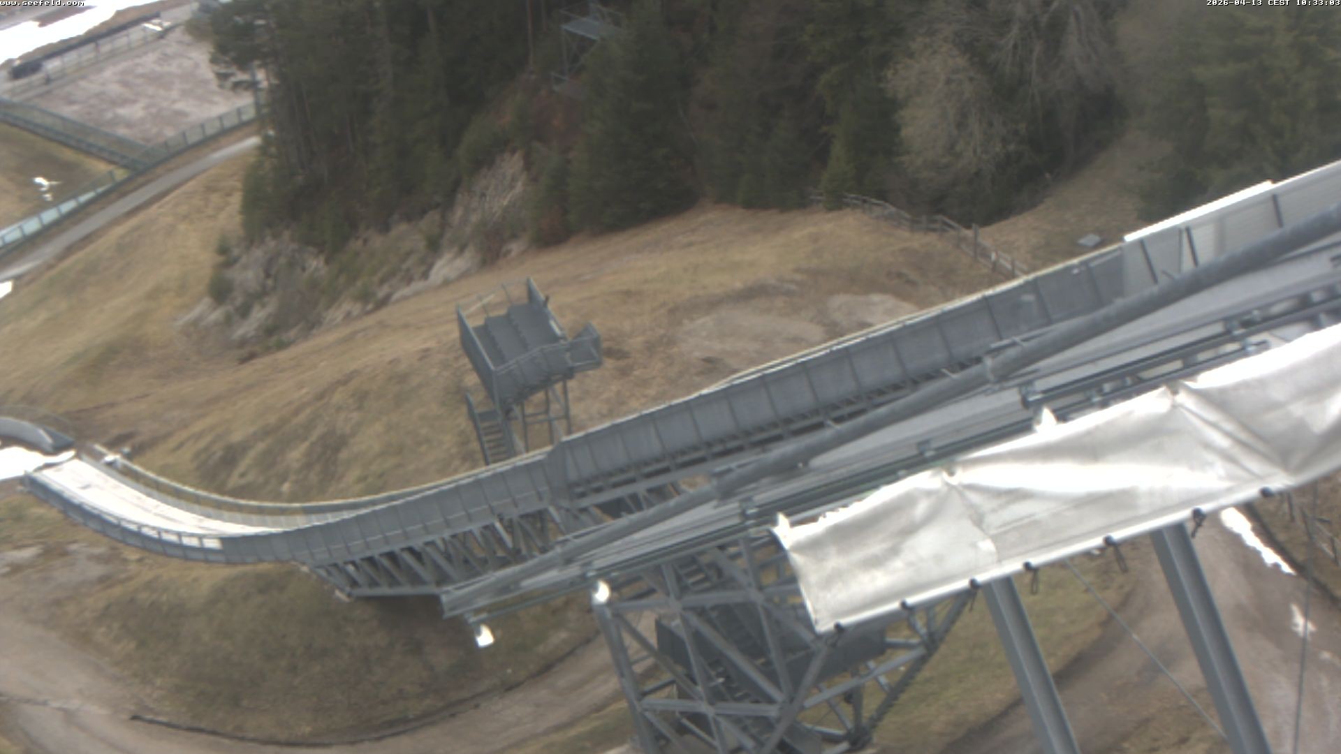 Archiv Foto Webcam Sprungschanze, Seefeld in Tirol