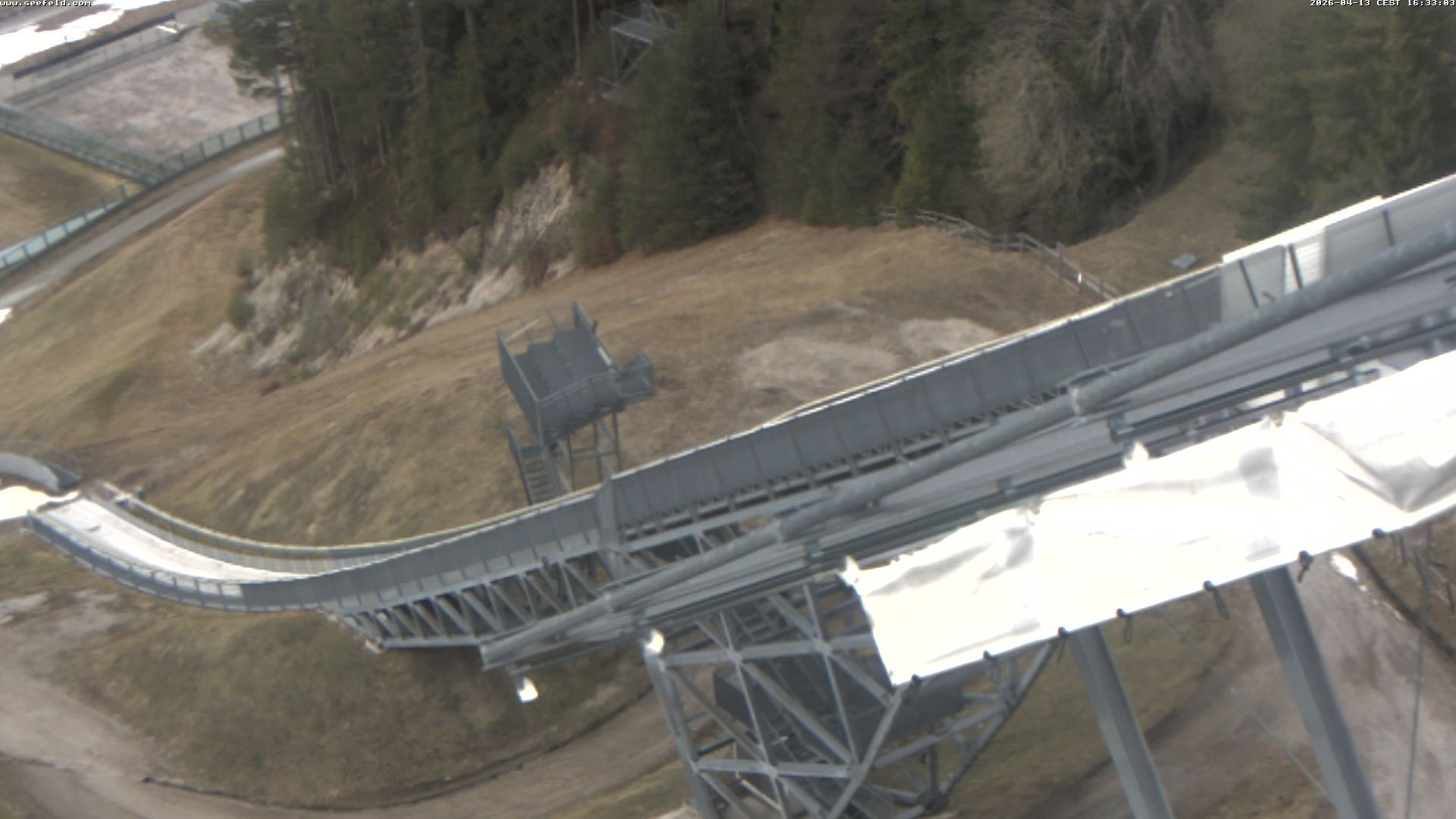 Archiv Foto Webcam Sprungschanze, Seefeld in Tirol