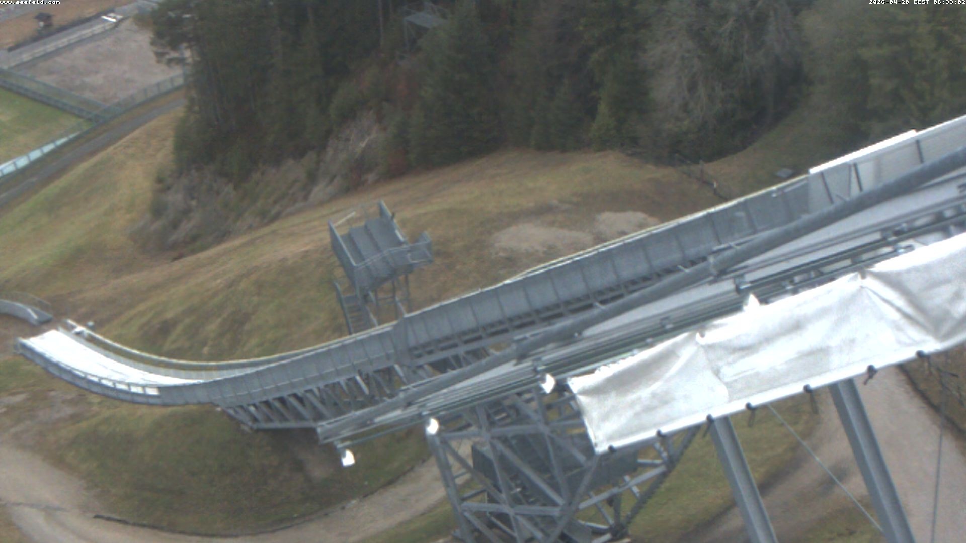 Archiv Foto Webcam Sprungschanze, Seefeld in Tirol