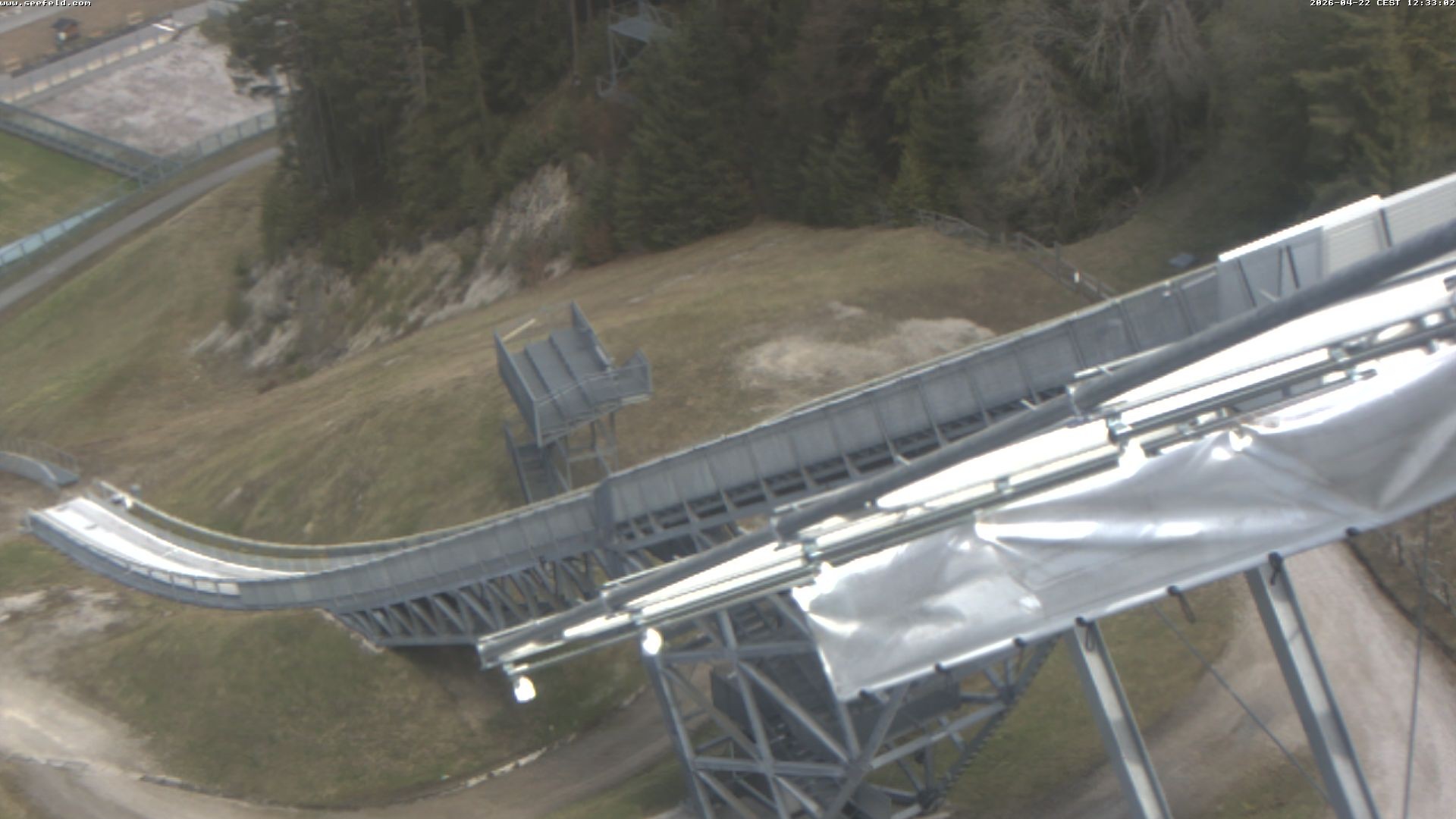 Archiv Foto Webcam Sprungschanze, Seefeld in Tirol