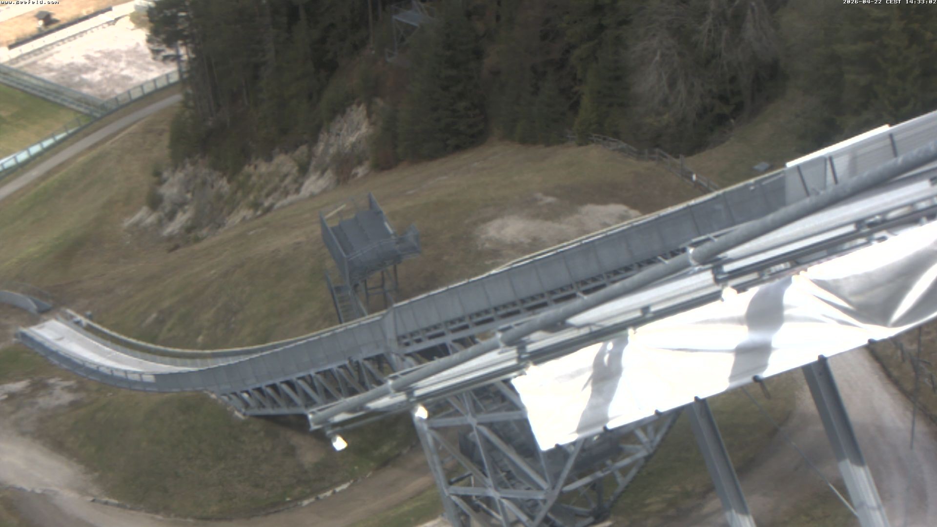 Archiv Foto Webcam Sprungschanze, Seefeld in Tirol