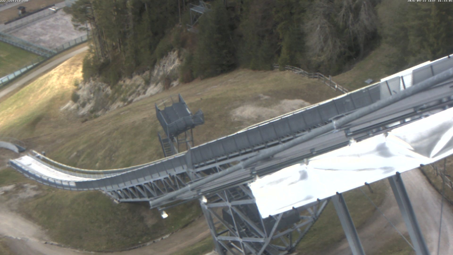 Archiv Foto Webcam Sprungschanze, Seefeld in Tirol