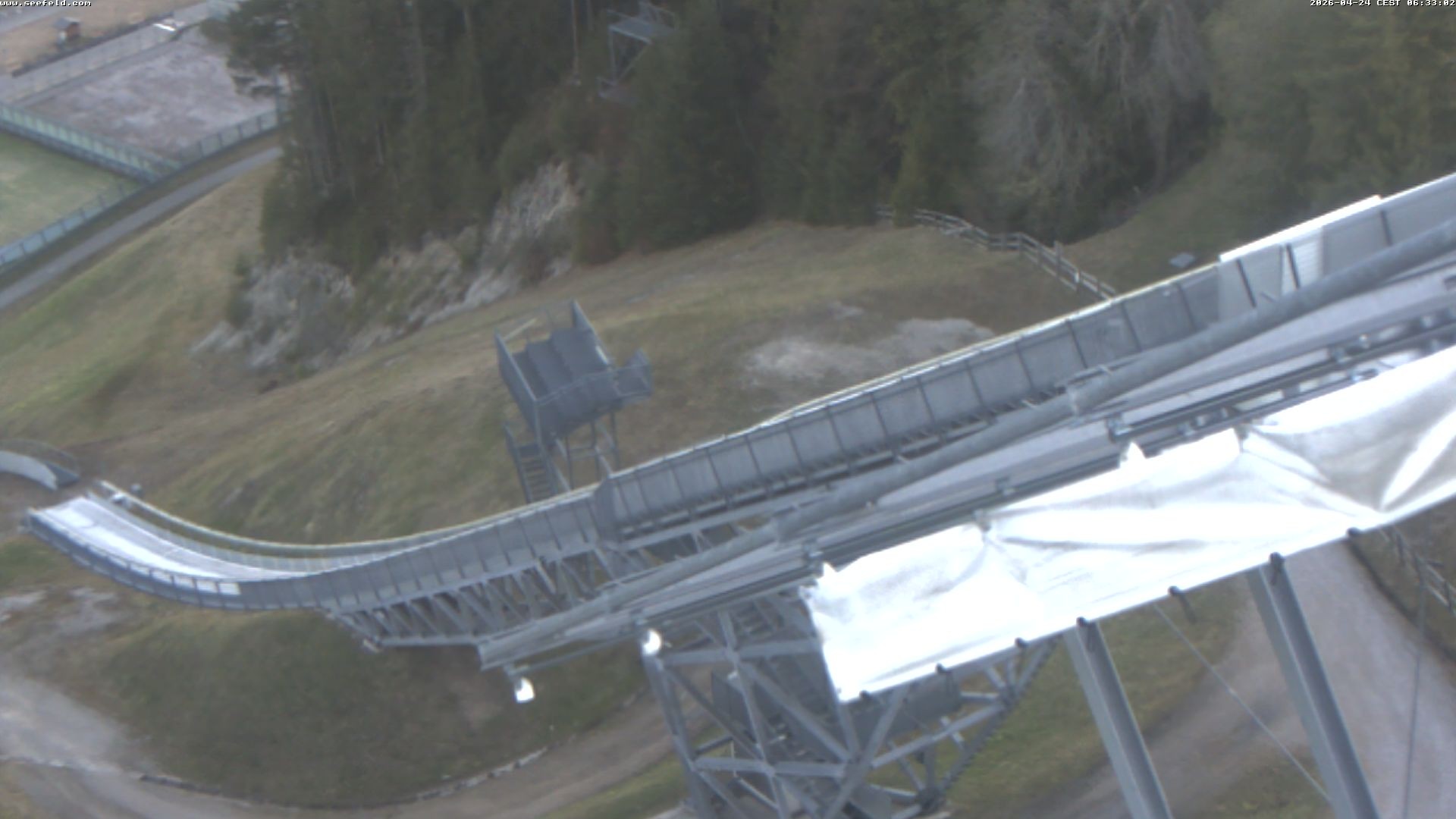 Archiv Foto Webcam Sprungschanze, Seefeld in Tirol